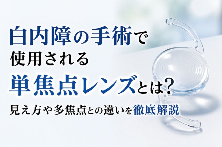 白内障 レンズ 単焦点